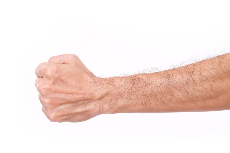 男性の腕毛